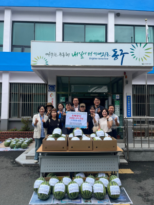 대구 동구 공산동 민안망ㆍ지사협, 초복 맞이 수박 나눔
