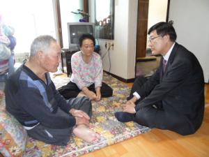 정기태 건설도시국장, 보훈가정 방문