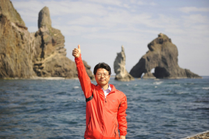 이용운 예비후보, 독도 방문