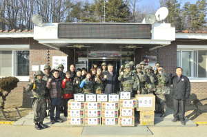 박노욱 봉화군수, 혹한기훈련 장병 위문