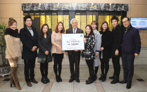 계명문화대 뮤지컬전공 학생들, 후배사랑 장학금 기부
