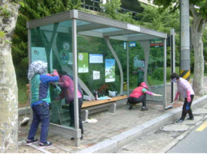 포항시, 시내버스 승강장 ‘말끔히’