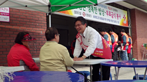 이재원, 무료급식 봉사활동 펼쳐