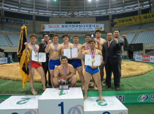 의성군 마늘씨름단, 저력 보였다