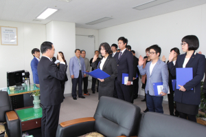 포항시설관리公, 신규직원 13명 임용장 수여식