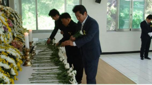이창균, 세월호 희생자 합동 분향소 방문