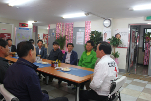 농업기술센터 사과발전硏, 김주수 지지선언