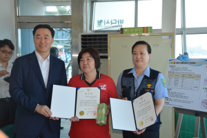 경북경찰청장, 포항 영일대 여름파출소 방문 점검