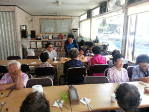 포항시 장량동주민센터, 어르신 무료급식 자원봉사