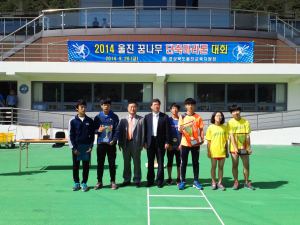 울진교육청, 꿈나무 단축마라톤 대회 참가자 격려