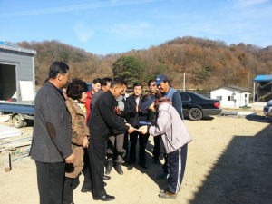 김완섭 성주소방서장, 취곡리 주민 방문ㆍ격려
