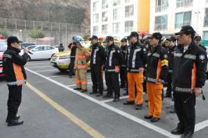 고령소방서, 아파트화재 현장 대응훈련 실시