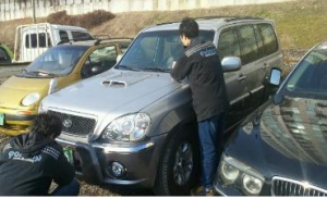 북구청, 체납차량 번호판 야간 영치