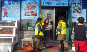 포항시 남구청, 구룡포 대게거리 식품접객업소 지도점검