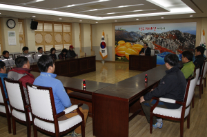 김항곤 성주군수, 설 맞이 현장근무자 위문